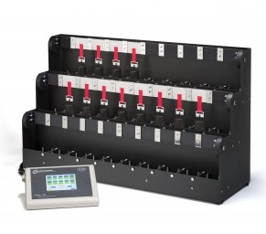 Scherkraftprüfgerät mit 30 Stationen und digitaler Auslesebox